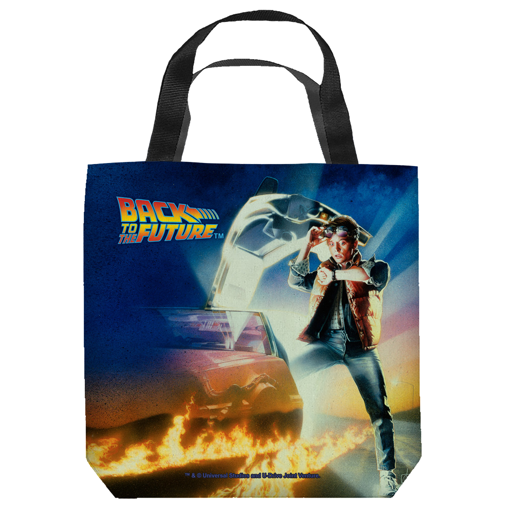 Back To The Future - Bttf Poster - Tote Bag Tote Bags Back to the Future   