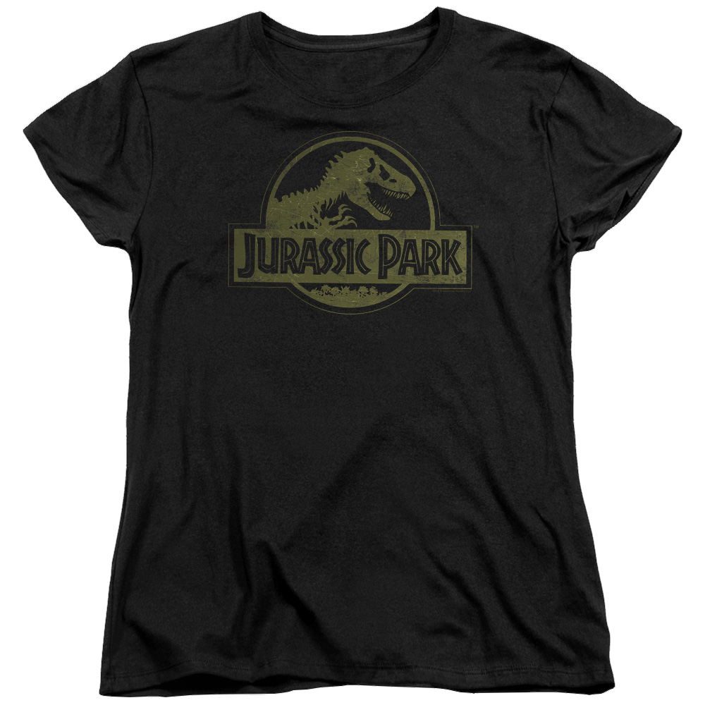 Jurassic Park Distressed Logo Women's T-Shirt Women's T-Shirt Jurassic Park   