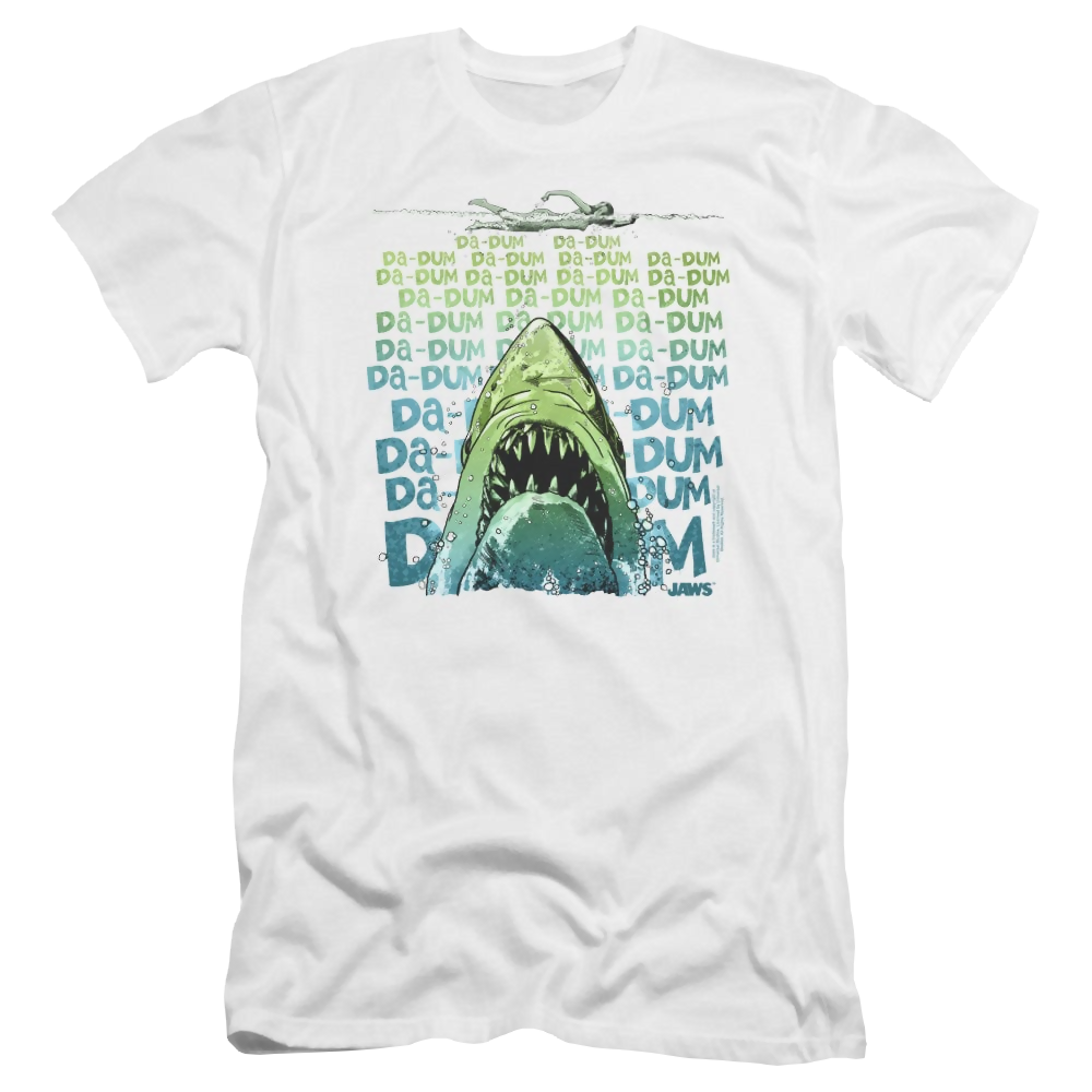 Jaws Da Dum - Men's Premium Slim Fit T-Shirt Men's Premium Slim Fit T-Shirt Jaws   