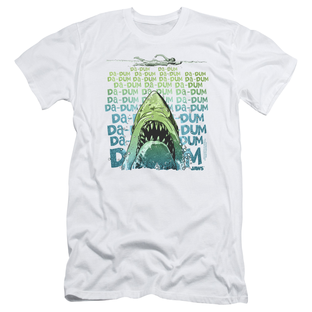 Jaws Da Dum - Men's Slim Fit T-Shirt Men's Slim Fit T-Shirt Jaws   