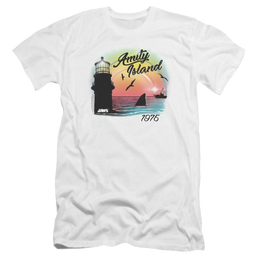 Jaws Amity Island Men's Premium Slim Fit T-Shirt Men's Premium Slim Fit T-Shirt Jaws   
