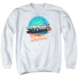 Back To The Future Bttf Airbrush - Men's Crewneck Sweatshirt Men's Crewneck Sweatshirt Back to the Future   