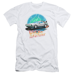 Back To The Future Bttf Airbrush - Men's Slim Fit T-Shirt Men's Slim Fit T-Shirt Back to the Future   