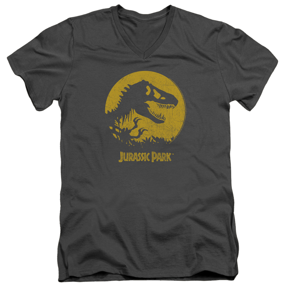 Jurassic Park T Rex Sphere - Men's V-Neck T-Shirt Men's V-Neck T-Shirt Jurassic Park   