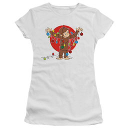 Curious George Lights - Juniors T-Shirt Juniors T-Shirt Curious George   