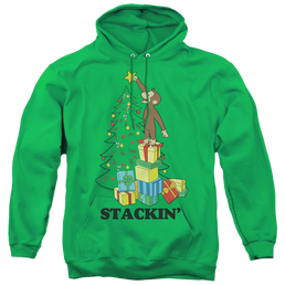 Curious George Stackin - Pullover Hoodie Pullover Hoodie Curious George   