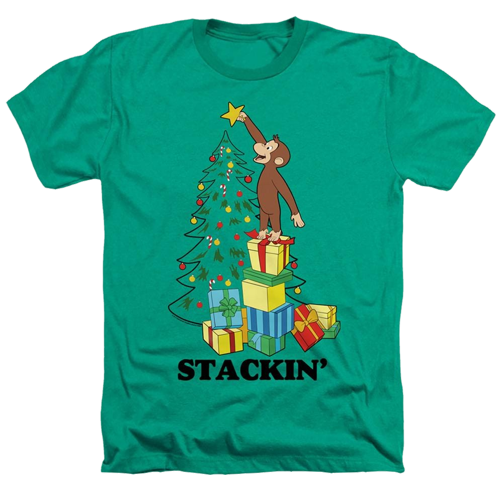 Curious George Stackin - Men's Heather T-Shirt Men's Heather T-Shirt Curious George   