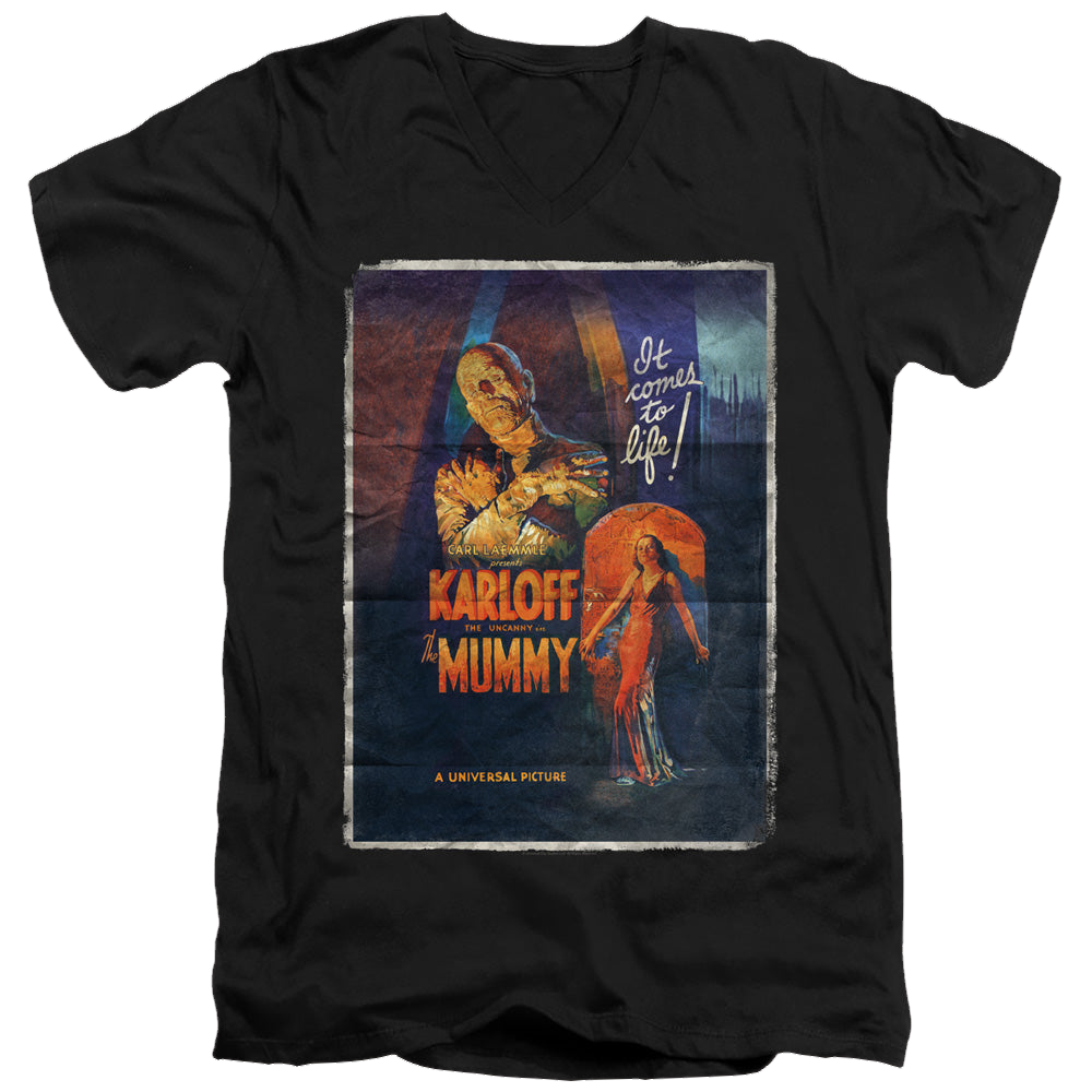Universal Monsters Mummy One Sheet - Men's V-Neck T-Shirt – Sons of Gotham