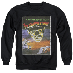 Universal Monsters Frankenstein One Sheet - Men's Crewneck Sweatshirt Men's Crewneck Sweatshirt Universal Monsters   