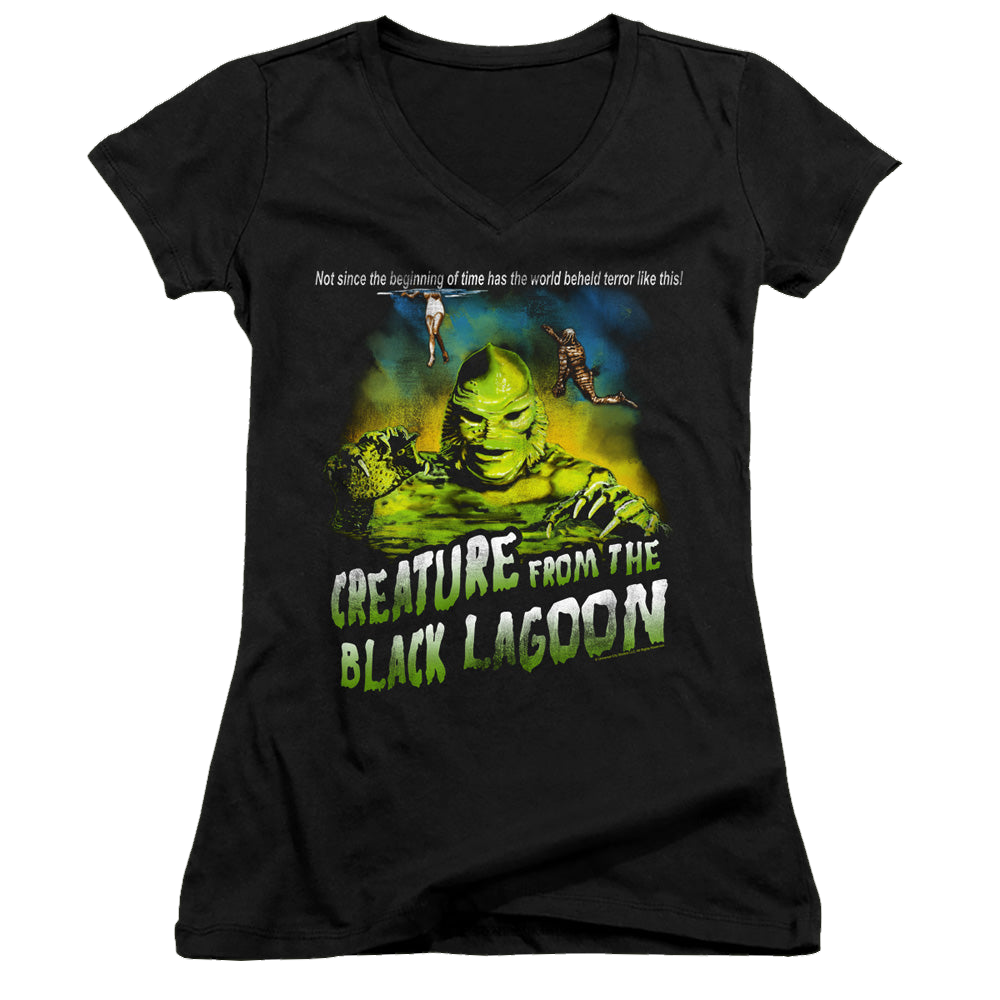 Universal Monsters Not Since The Beginning - Juniors V-Neck T-Shirt Juniors V-Neck T-Shirt Universal Monsters   
