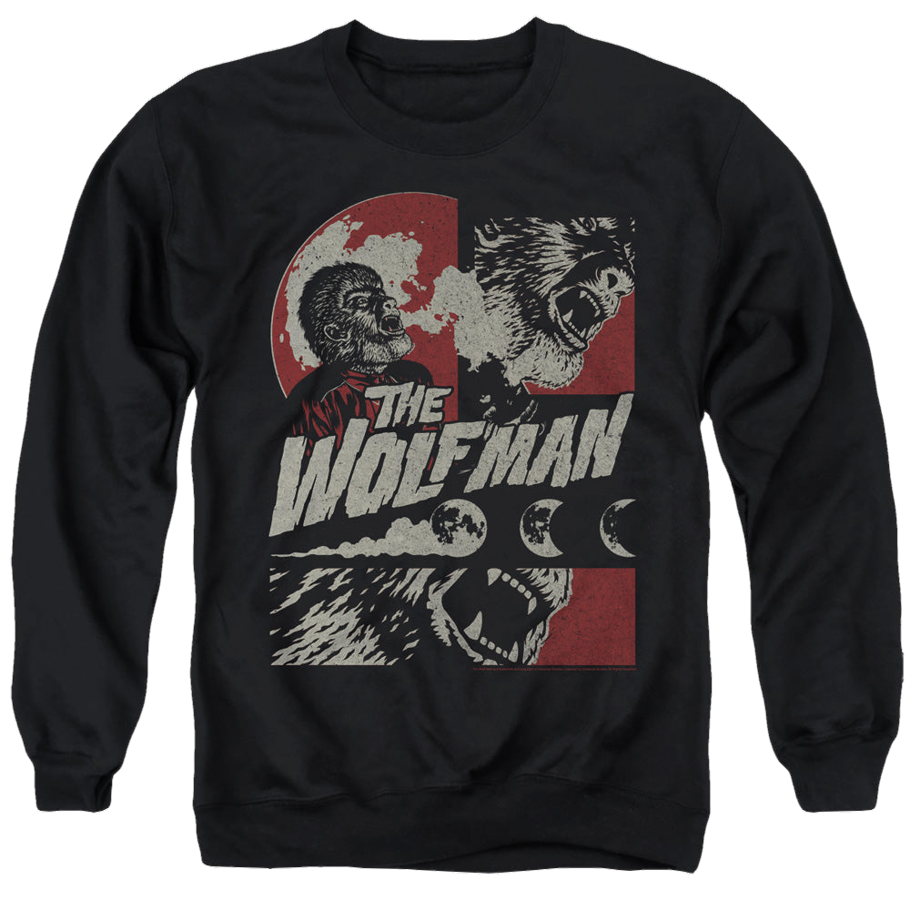 Universal Monsters When The Wolfbane Blooms - Men's Crewneck Sweatshirt Men's Crewneck Sweatshirt Universal Monsters   