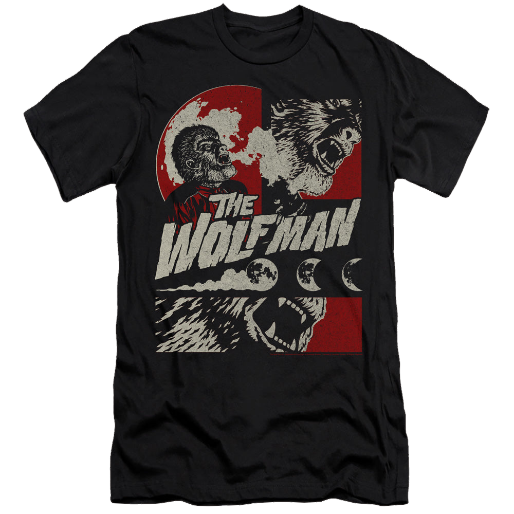 Universal Monsters When The Wolfbane Blooms - Men's Premium Slim Fit T-Shirt Men's Premium Slim Fit T-Shirt Universal Monsters   