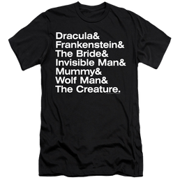 Universal Monsters Ampersand Monsters - Men's Premium Slim Fit T-Shirt Men's Premium Slim Fit T-Shirt Universal Monsters   