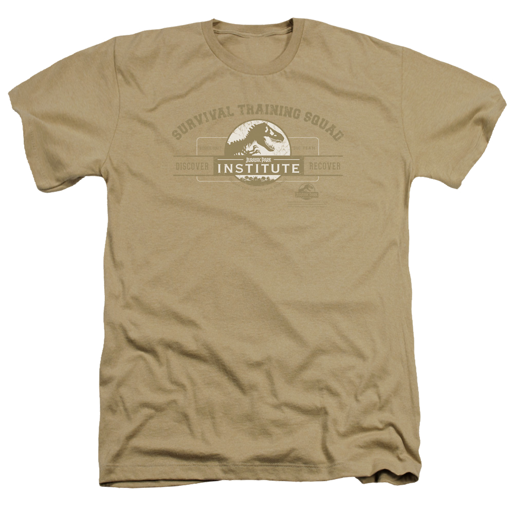 Jurassic Park Survival Training Squad Men's Heather T-Shirt Men's Heather T-Shirt Jurassic Park   