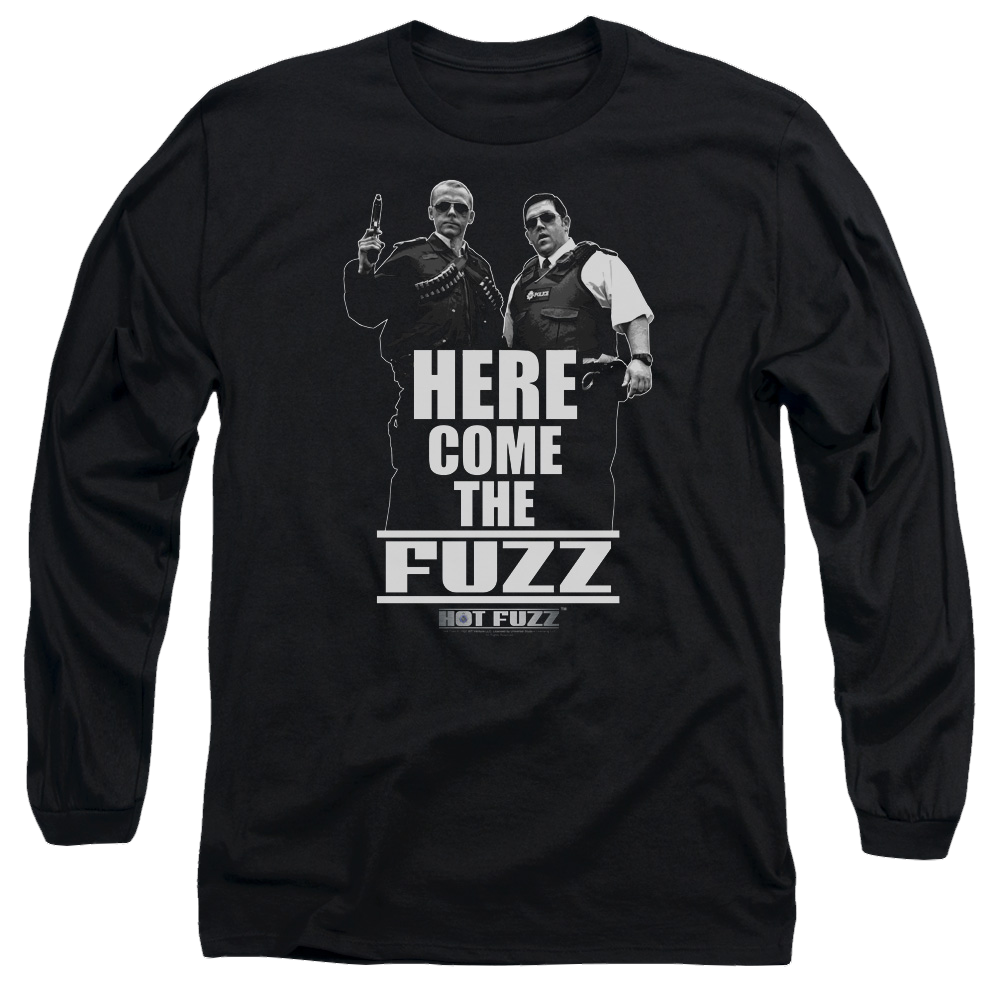 Hot Fuzz Here Come The Fuzz - Men's Long Sleeve T-Shirt Men's Long Sleeve T-Shirt Hot Fuzz   