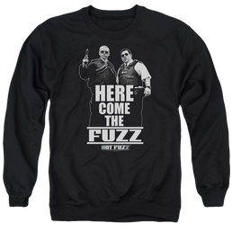 Hot Fuzz Here Come The Fuzz - Men's Crewneck Sweatshirt Men's Crewneck Sweatshirt Hot Fuzz   