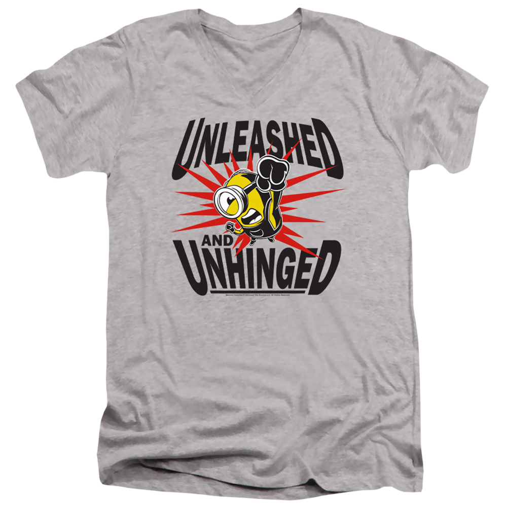 Minions Unleashed And Unhinged - Men's V-Neck T-Shirt Men's V-Neck T-Shirt Minions   