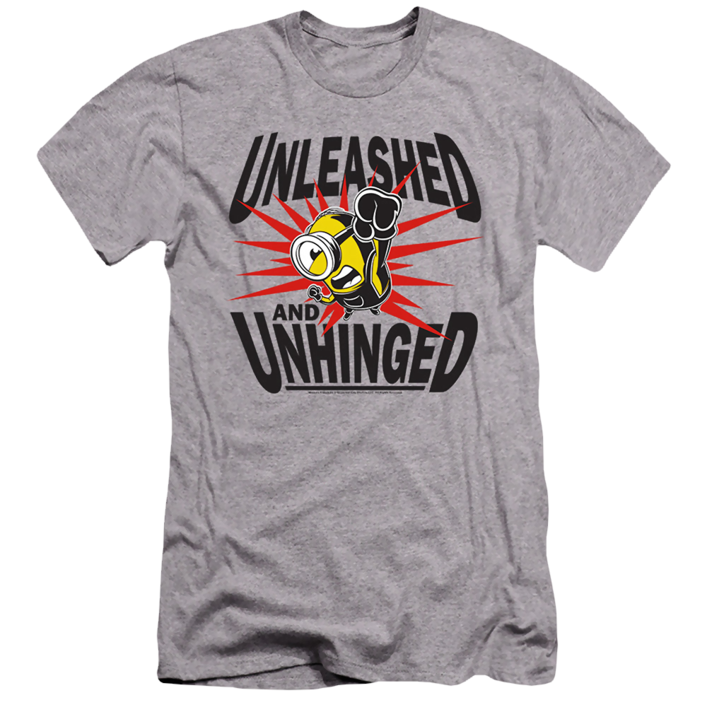 Minions Unleashed And Unhinged - Men's Premium Slim Fit T-Shirt Men's Premium Slim Fit T-Shirt Minions   