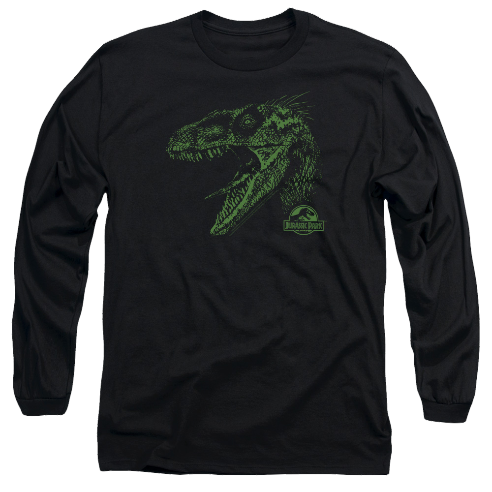 Jurassic Park Raptor Mount Men's Long Sleeve T-Shirt Men's Long Sleeve T-Shirt Jurassic Park   