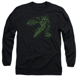 Jurassic Park Raptor Mount Men's Long Sleeve T-Shirt Men's Long Sleeve T-Shirt Jurassic Park   