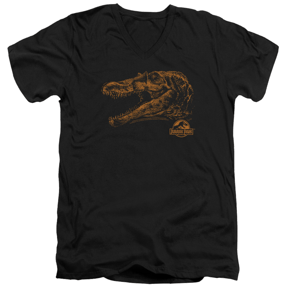 Jurassic Park Spino Mount Men's V-Neck T-Shirt Men's V-Neck T-Shirt Jurassic Park   