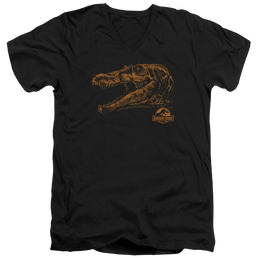 Jurassic Park Spino Mount Men's V-Neck T-Shirt Men's V-Neck T-Shirt Jurassic Park   