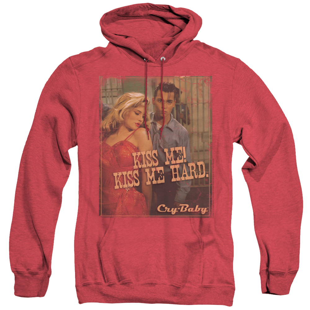 Cry Baby Kiss Me - Heather Pullover Hoodie Heather Pullover Hoodie Cry Baby   