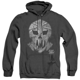 Slap Shot Goalie Mask - Heather Pullover Hoodie Heather Pullover Hoodie Slap Shot   