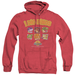 Land Before Time I Dig Dinos - Heather Pullover Hoodie Heather Pullover Hoodie Land Before Time   