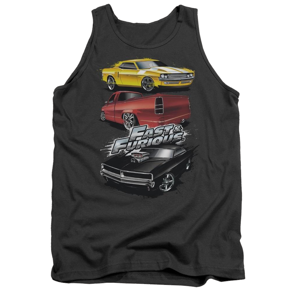 Fast and Furious Muscle Car Splatter Men's Tank Men's Tank Fast and Furious   