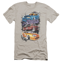 Fast and Furious Smokin Street Cars - Men's Premium Slim Fit T-Shirt Men's Premium Slim Fit T-Shirt Fast and Furious   