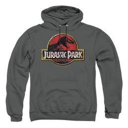 Jurassic Park Stone Logo Pullover Hoodie Pullover Hoodie Jurassic Park   