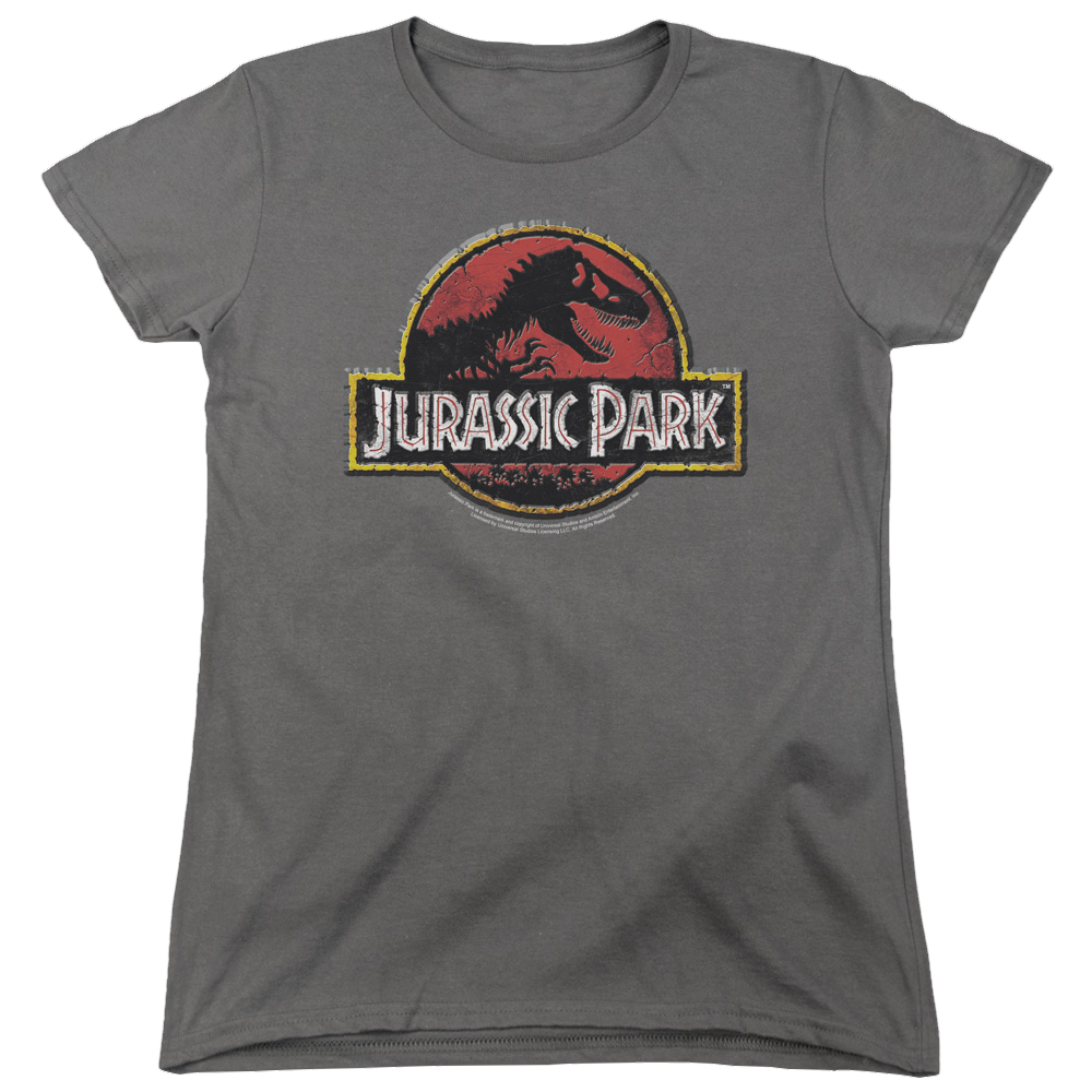 Jurassic Park Stone Logo Women's T-Shirt Women's T-Shirt Jurassic Park   
