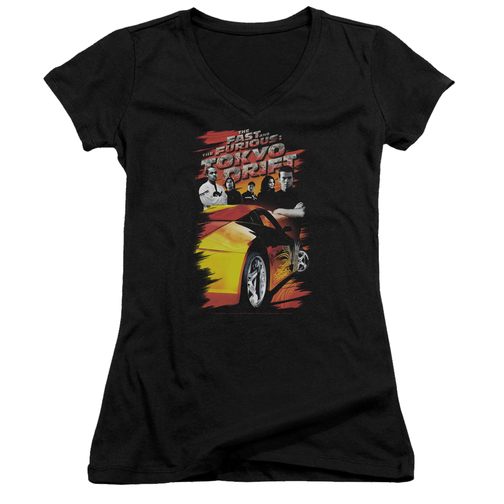 Fast and Furious Drifting Crew - Juniors V-Neck T-Shirt Juniors V-Neck T-Shirt Fast and Furious   