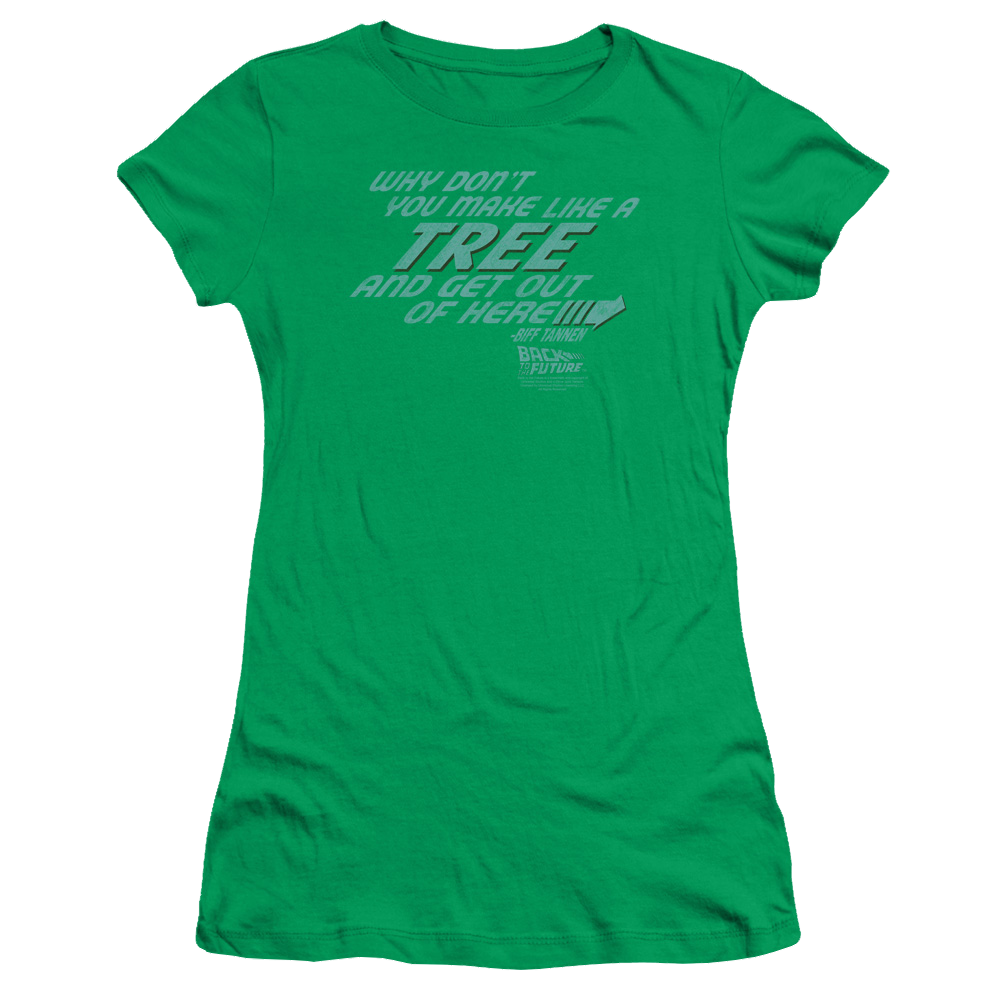 Back To The Future Make Like A Tree - Juniors T-Shirt Juniors T-Shirt Back to the Future   
