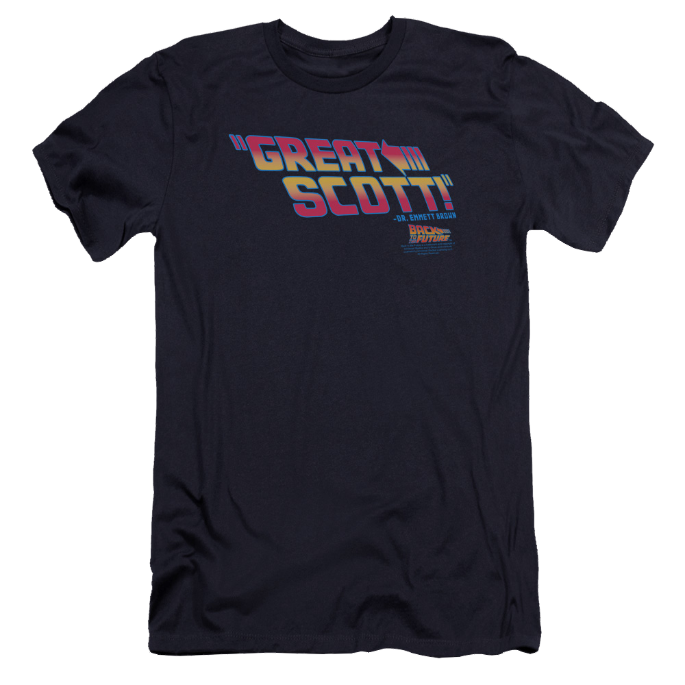Back To The Future Great Scott - Men's Premium Slim Fit T-Shirt Men's Premium Slim Fit T-Shirt Back to the Future   