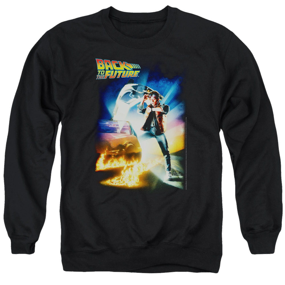 Back To The Future Poster - Men's Crewneck Sweatshirt Men's Crewneck Sweatshirt Back to the Future   