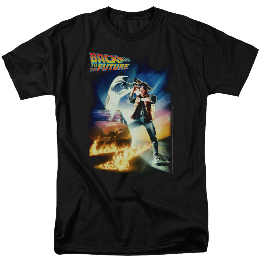 Back To The Future Poster - Men's Regular Fit T-Shirt Men's Regular Fit T-Shirt Back to the Future   
