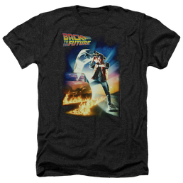 Back To The Future Poster - Men's Heather T-Shirt Men's Heather T-Shirt Back to the Future   
