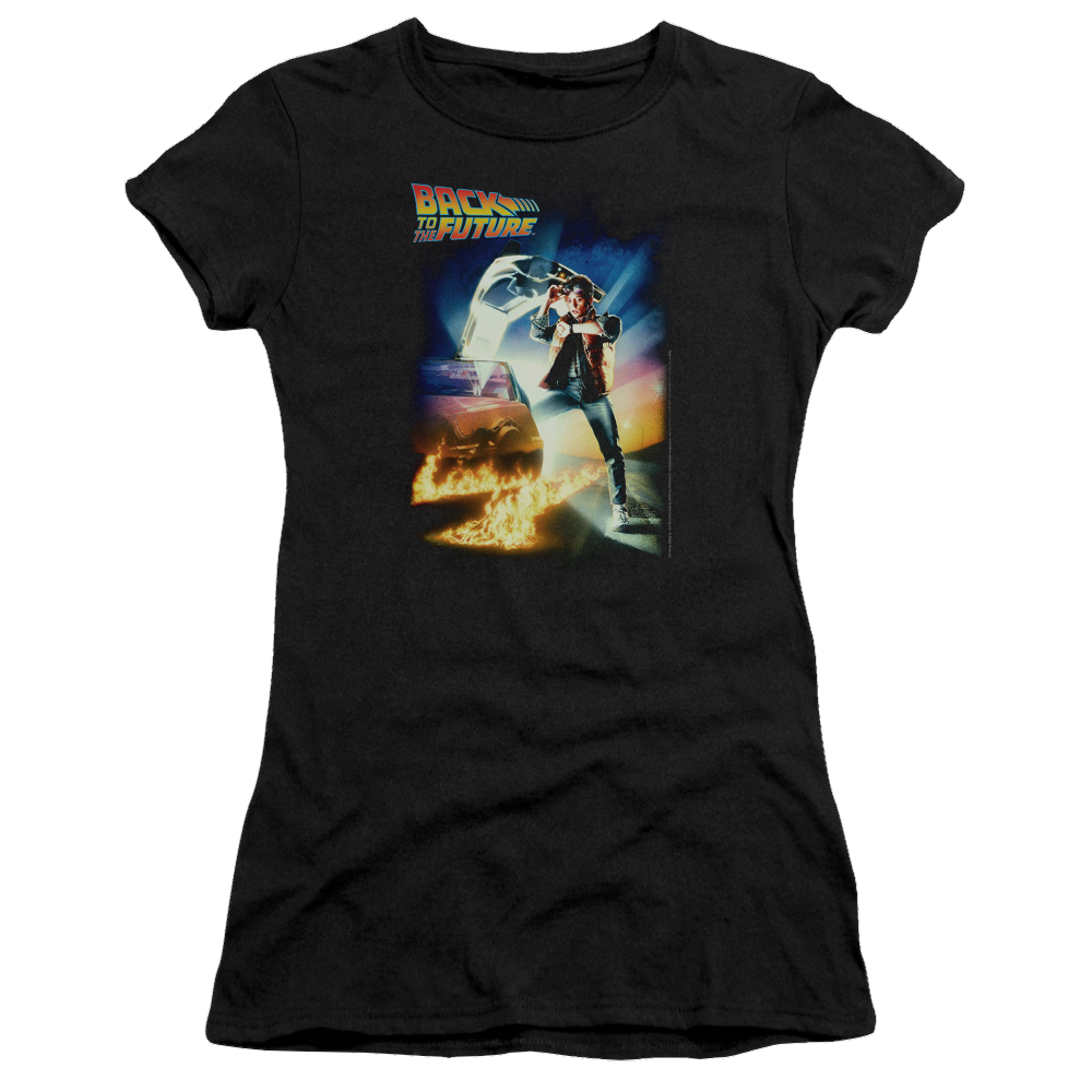 Back To The Future Poster - Juniors T-Shirt Juniors T-Shirt Back to the Future   