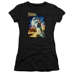 Back To The Future Poster - Juniors T-Shirt Juniors T-Shirt Back to the Future   