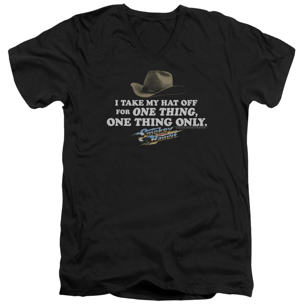Smokey & the Bandit Hat - Men's V-Neck T-Shirt Men's V-Neck T-Shirt Smokey & the Bandit   