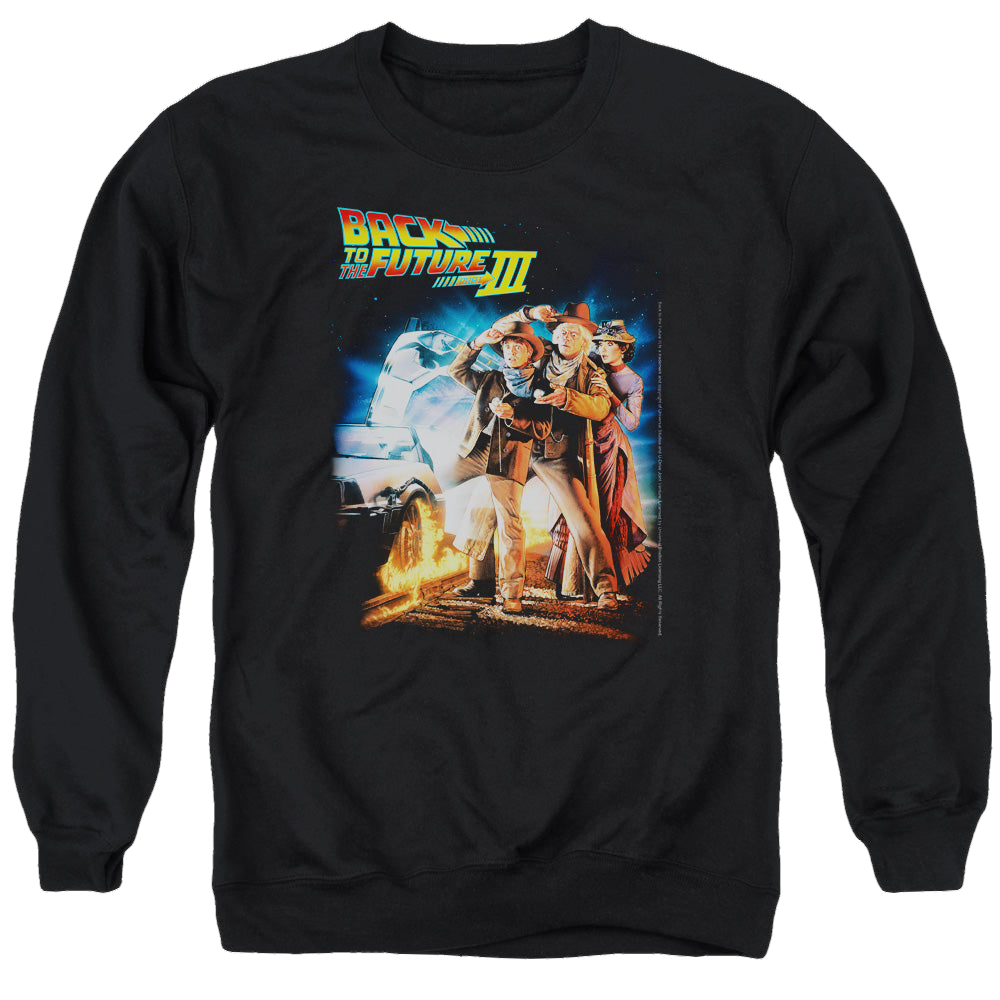 Back to the Future Trilogy Poster - Men's Crewneck Sweatshirt Men's Crewneck Sweatshirt Back to the Future   