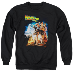 Back to the Future Trilogy Poster - Men's Crewneck Sweatshirt Men's Crewneck Sweatshirt Back to the Future   