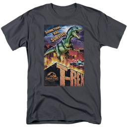 Jurassic Park Rex In The City Men's Regular Fit T-Shirt Men's Regular Fit T-Shirt Jurassic Park   