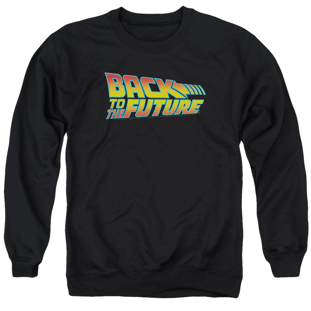 Back To The Future Logo - Men's Crewneck Sweatshirt Men's Crewneck Sweatshirt Back to the Future   