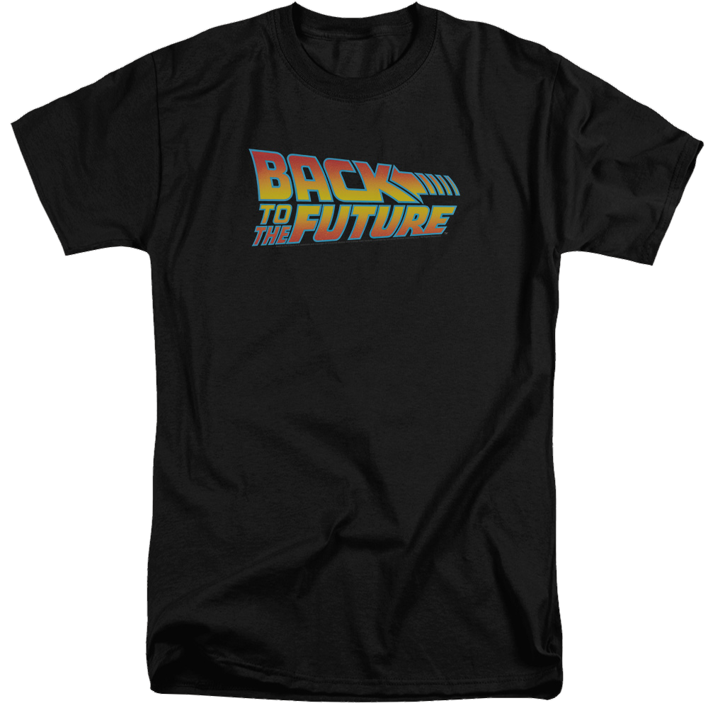 Back To The Future Logo - Men's Tall Fit T-Shirt Men's Tall Fit T-Shirt Back to the Future   