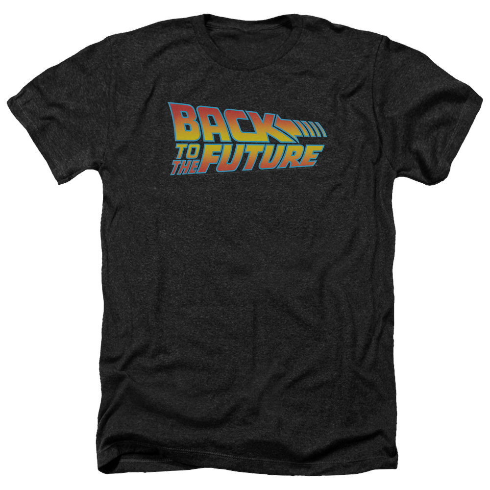 Back To The Future Logo - Men's Heather T-Shirt Men's Heather T-Shirt Back to the Future   