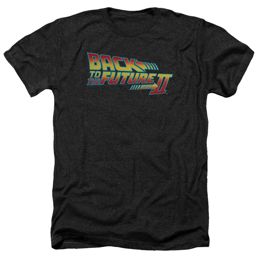 Back to the Future II Logo - Men's Heather T-Shirt Men's Heather T-Shirt Back to the Future   