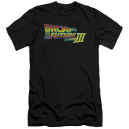 Back to the Future Trilogy Logo - Men's Premium Slim Fit T-Shirt Men's Premium Slim Fit T-Shirt Back to the Future   